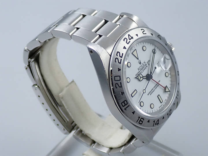 ロレックス エクスプローラーII Ref.16570 ステンレススチール ホワイト文字盤