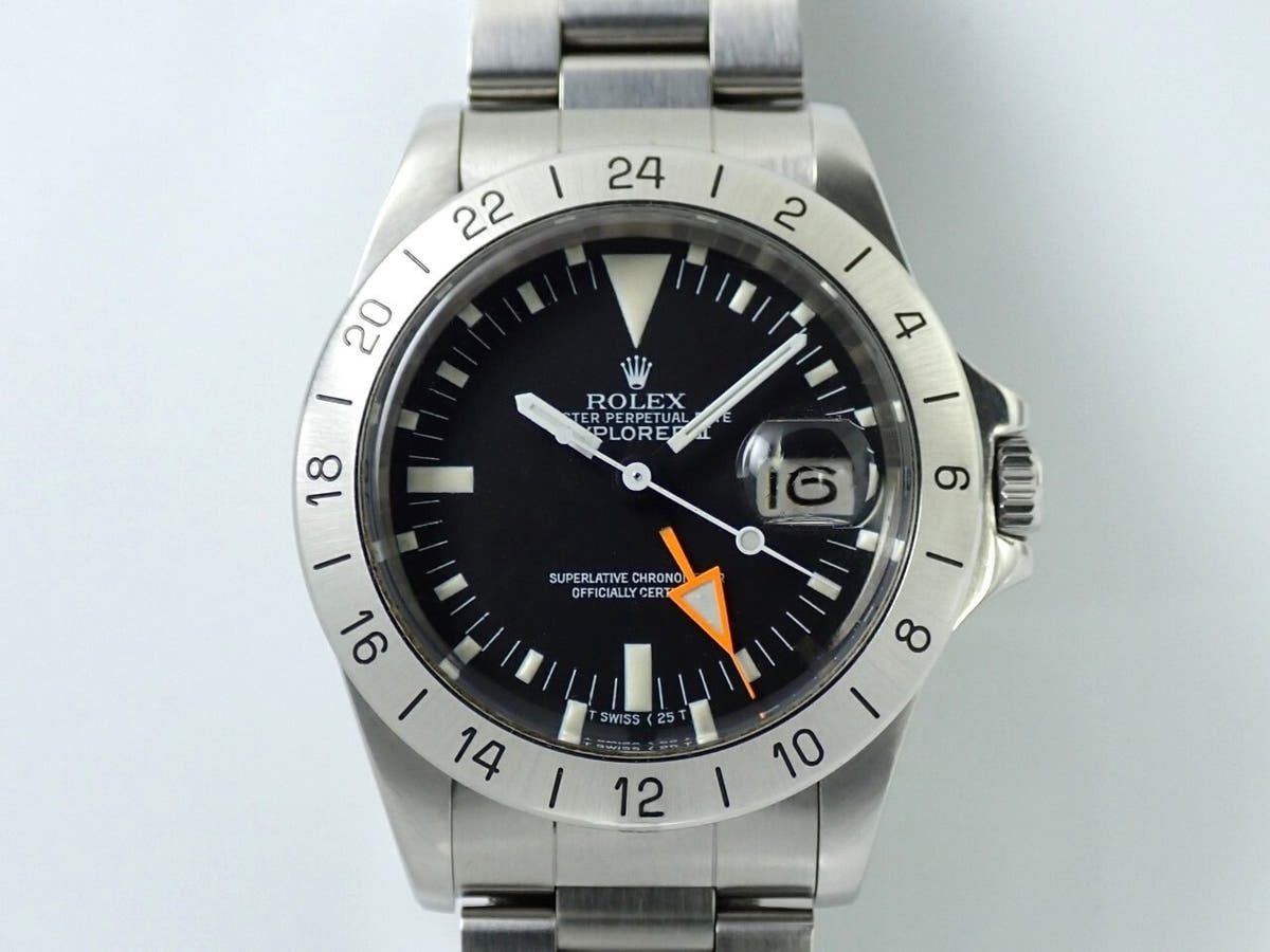 ロレックス エクスプローラーII Ref.1655 ブラック文字盤 中古 A4049596