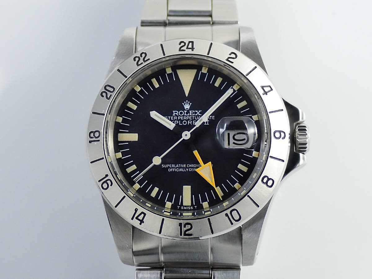 ロレックス エクスプローラーII Ref.1655 ブラック文字盤 中古 73U4HTTZ