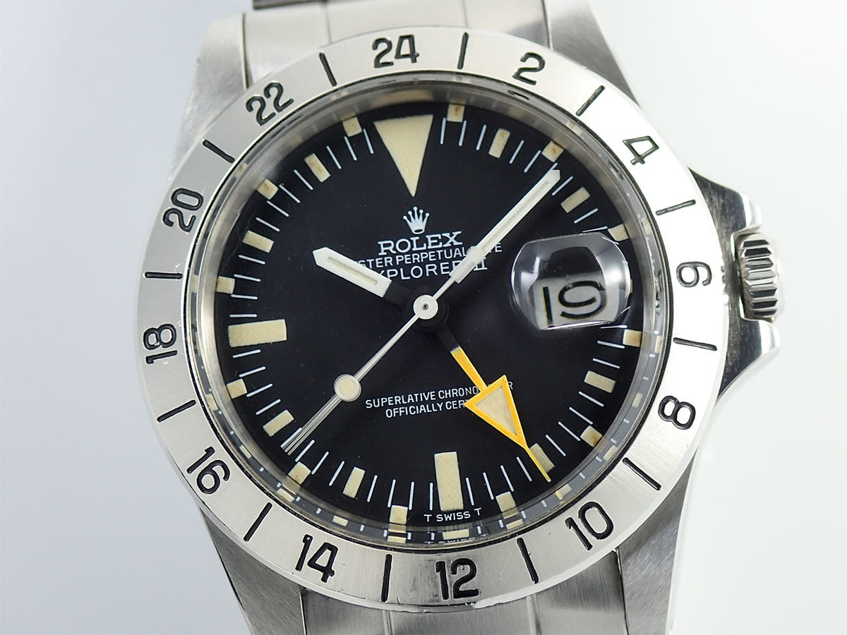 ロレックス エクスプローラーII Ref.1655 ブラック文字盤 中古 73U4HTTZ