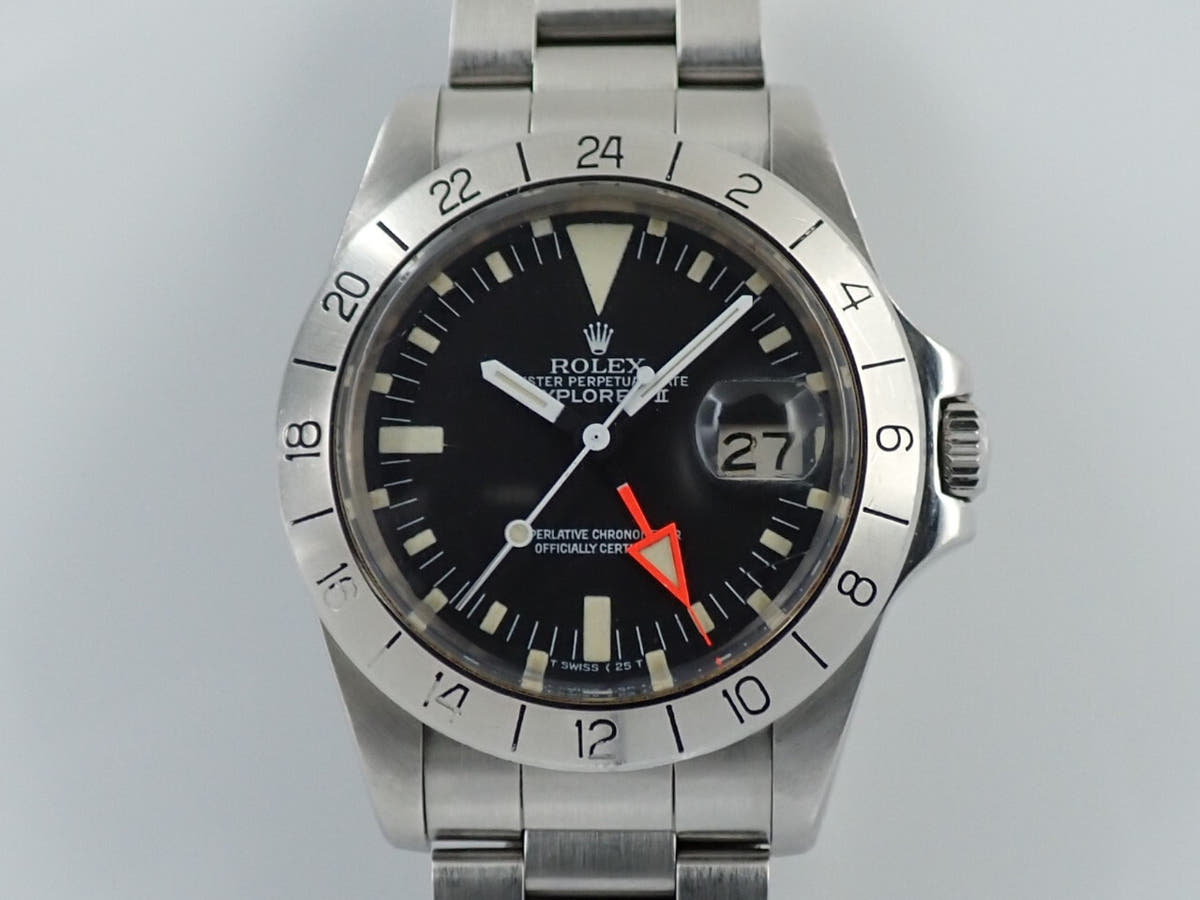 ロレックス エクスプローラーII Ref.1655 ブラック文字盤 中古 1XK7K4ZJ