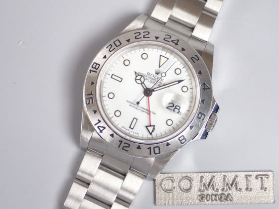 ロレックス エクスプローラーII Ref.16570 ホワイト文字盤 中古 explorer2-3