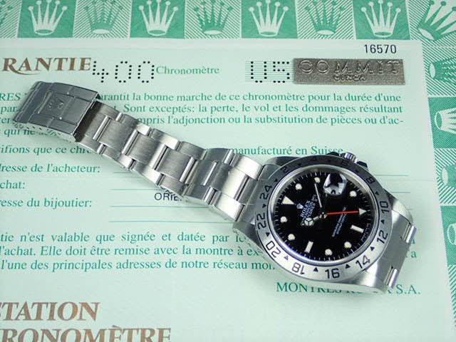 ロレックス エクスプローラーII Ref.16570 ブラック文字盤 中古 explorer2-40