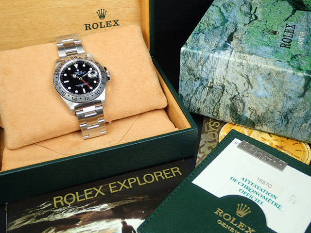 ロレックス エクスプローラーII Ref.16570 ブラック文字盤 中古 explorer2-40