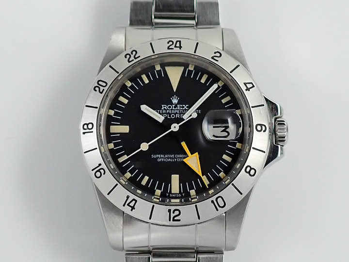 ロレックス エクスプローラーII Ref.1655 ステンレススチール ブラック文字盤