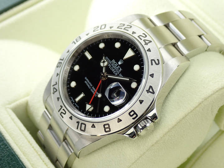 Rolex Explorer II Ref. 16570 Stainless Steel Black Dial
