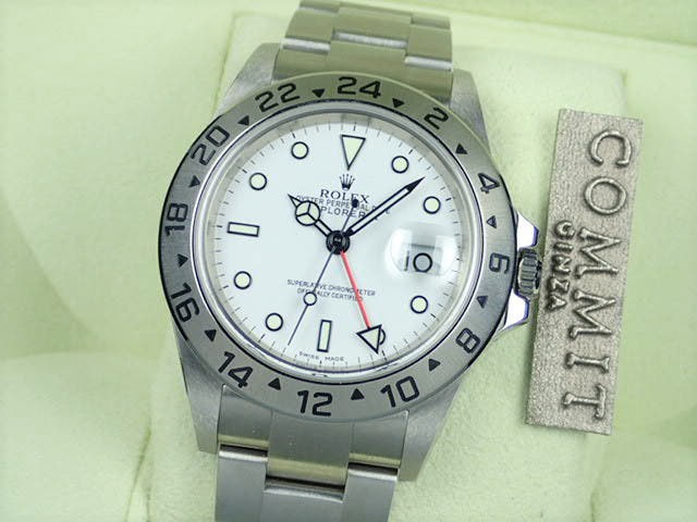 ロレックス エクスプローラーII Ref.16570 ホワイト文字盤 中古 explorer2-41