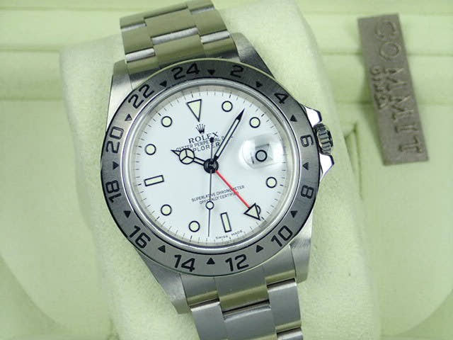 ロレックス エクスプローラーII Ref.16570 ホワイト文字盤 中古 explorer2-41