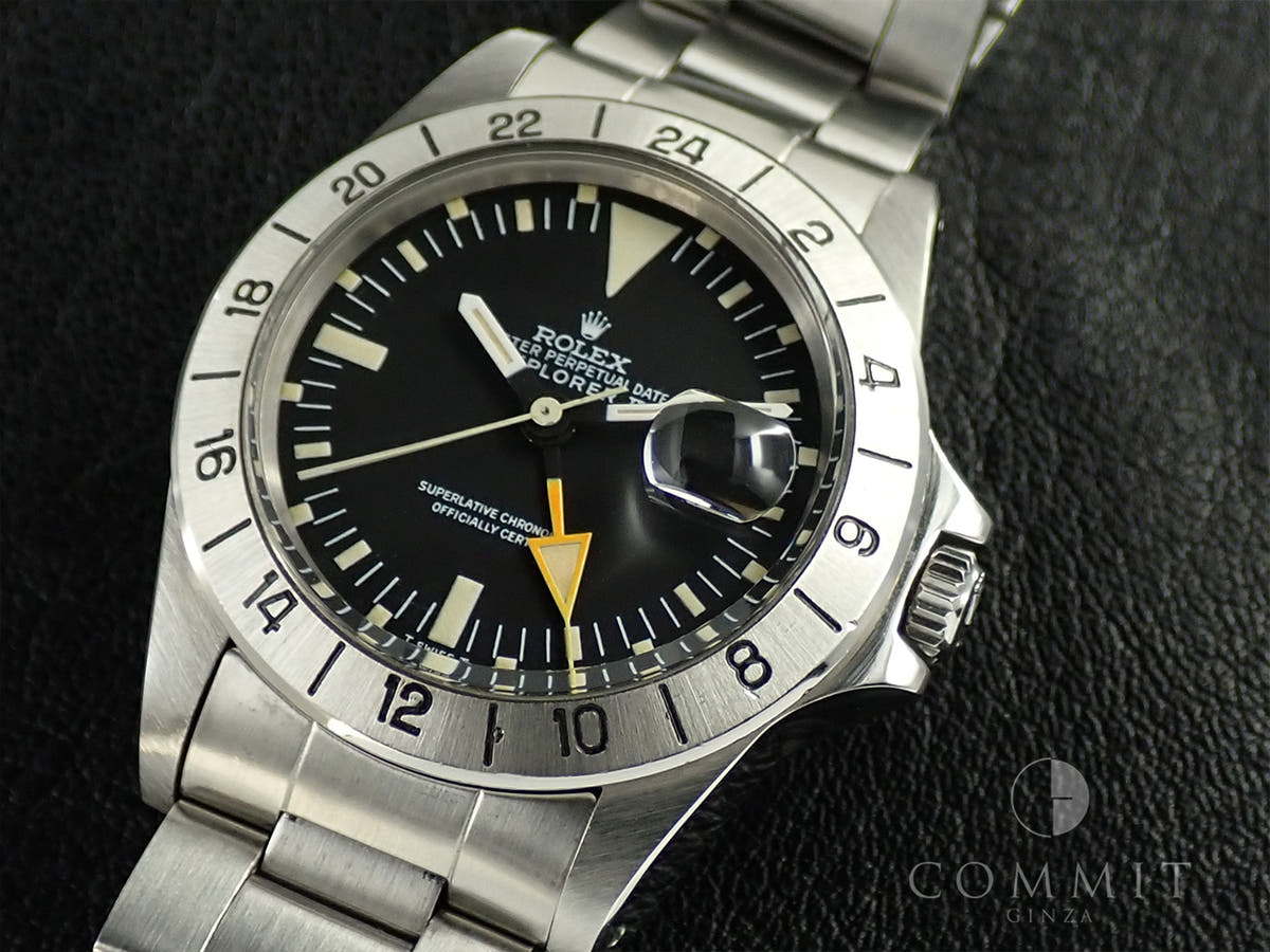 ロレックス エクスプローラーII Ref.1655 ブラック文字盤 中古 9YR1PACM