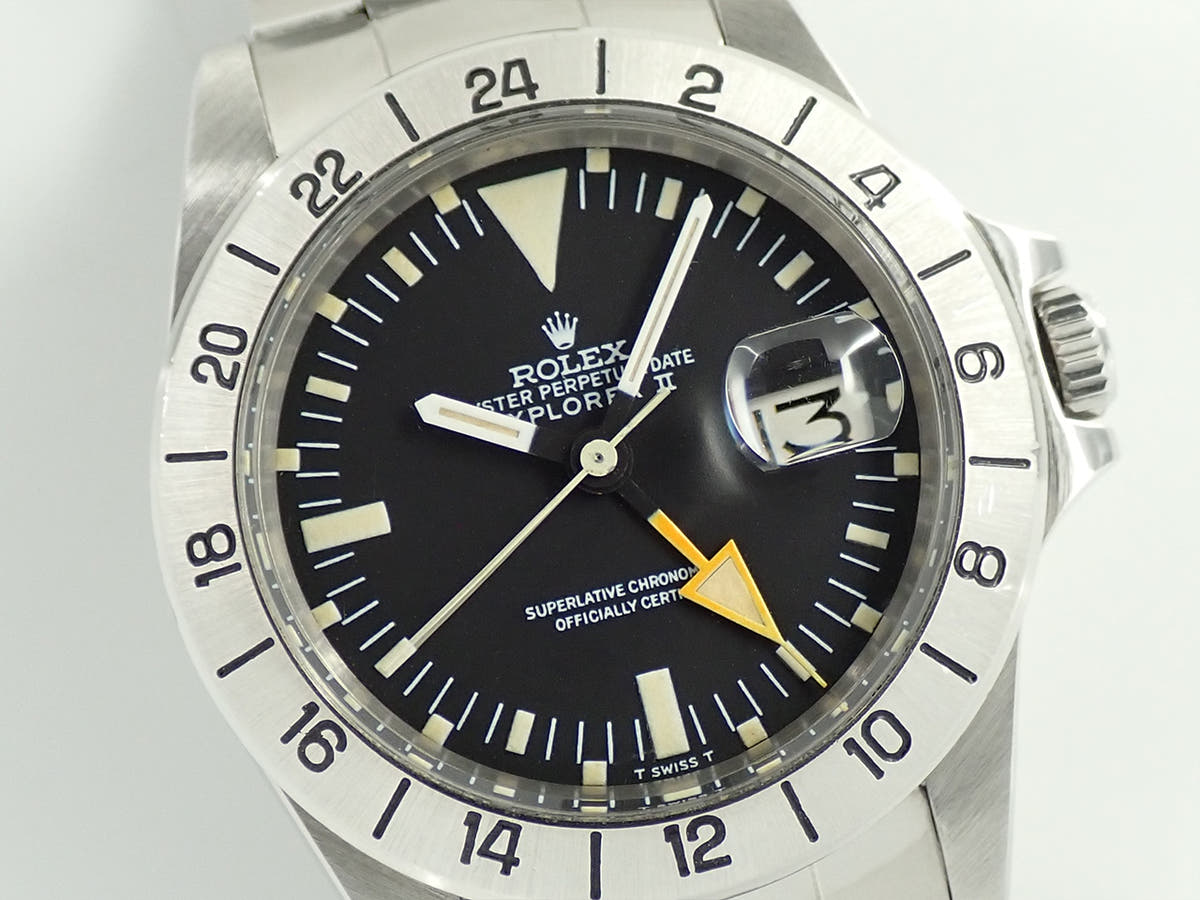 ロレックス エクスプローラーII Ref.1655 ブラック文字盤 中古 9YR1PACM