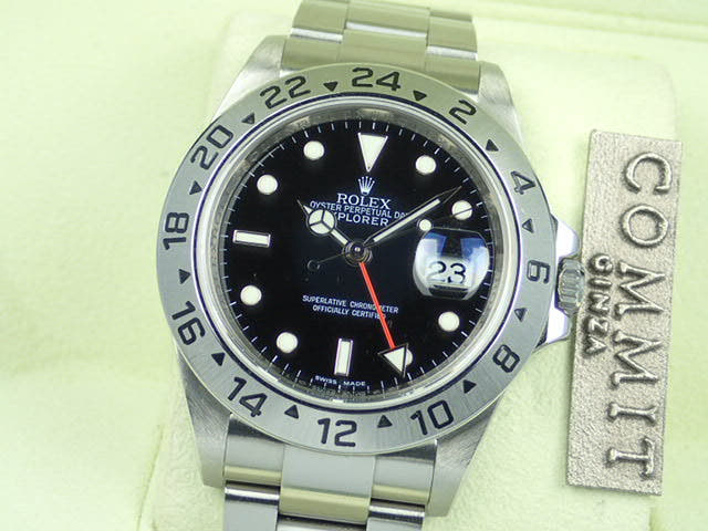 ロレックス エクスプローラーII Ref.16570 ブラック文字盤 中古 explorer2-45