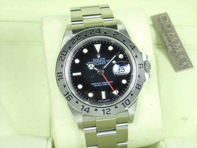 ロレックス エクスプローラーII Ref.16570 ブラック文字盤 中古 explorer2-45