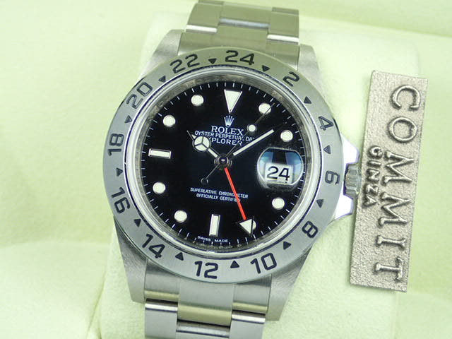 ロレックス エクスプローラーII Ref.16570 ブラック文字盤 美品 explorer2-46