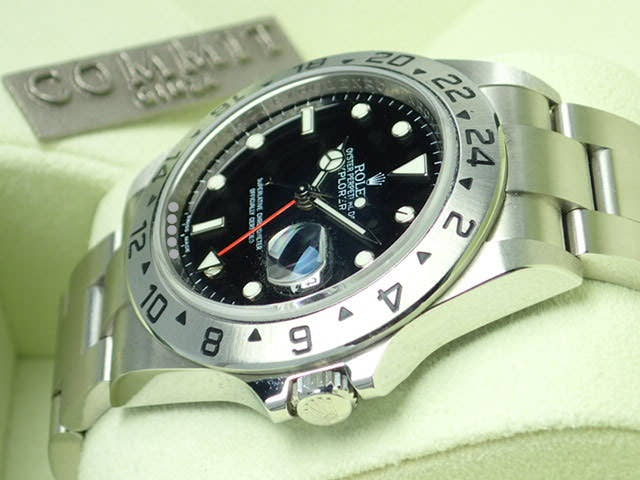 ロレックス エクスプローラーII Ref.16570 ブラック文字盤 美品 explorer2-46