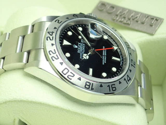 ロレックス エクスプローラーII Ref.16570 ブラック文字盤 美品 explorer2-46