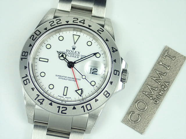 ロレックス エクスプローラーII Ref.16570 ホワイト文字盤 中古 explorer2-49