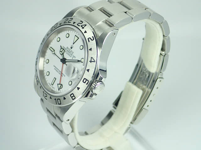 ロレックス エクスプローラーII Ref.16570 ホワイト文字盤 中古 explorer2-49