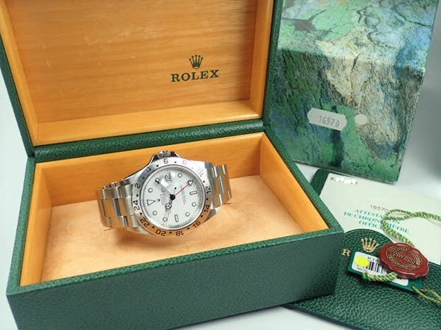 ロレックス エクスプローラーII Ref.16570 ホワイト文字盤 中古 explorer2-49