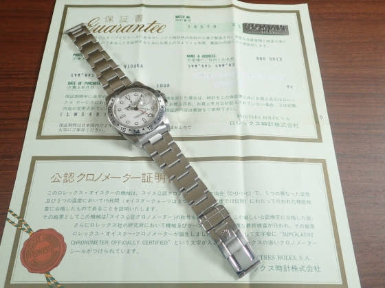 Rolex Explorer II Ref.16570 White Dial Used explorer2-4