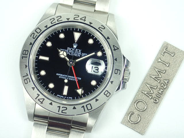 ロレックス エクスプローラーII Ref.16570 ブラック文字盤 中古 explorer2-50