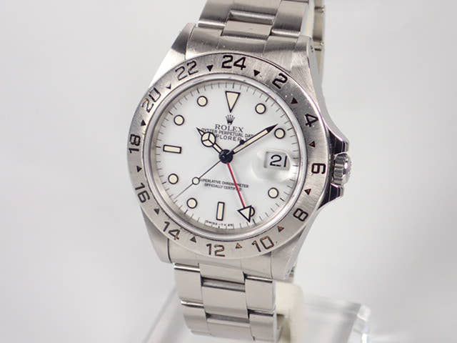 ロレックス エクスプローラーII Ref.16570 ホワイト文字盤 中古 explorer2-52