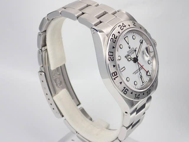 ロレックス エクスプローラーII Ref.16570 ホワイト文字盤 中古 explorer2-52