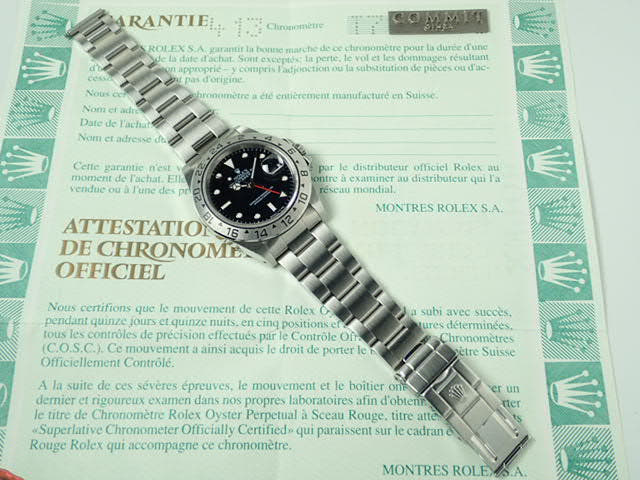 ロレックス エクスプローラーII Ref.16570 ブラック文字盤 中古 explorer2-54