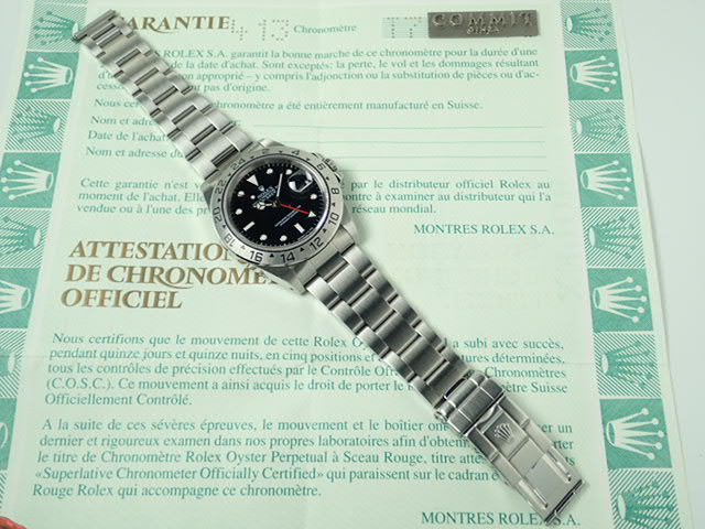 Rolex Explorer II Black T serial number