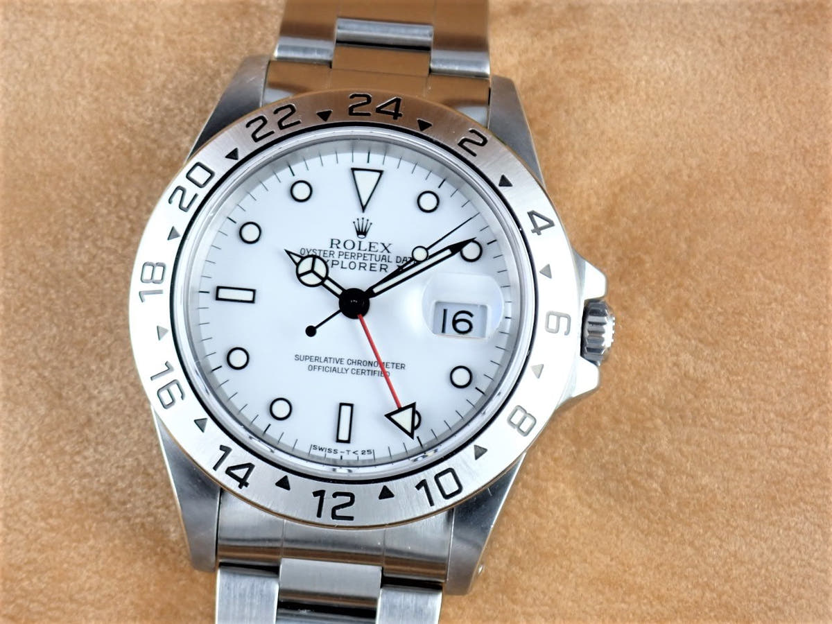 ロレックス エクスプローラーII Ref.16570 ホワイト文字盤 中古 explorer2-55