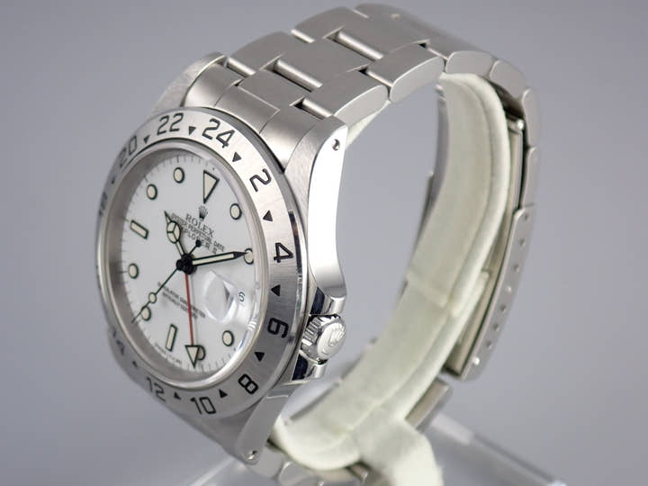 ロレックス エクスプローラーII Ref.16570 ホワイト文字盤 中古 explorer2-61
