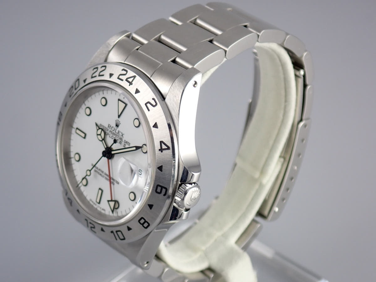 ロレックス エクスプローラーII Ref.16570 ホワイト文字盤 中古 explorer2-61