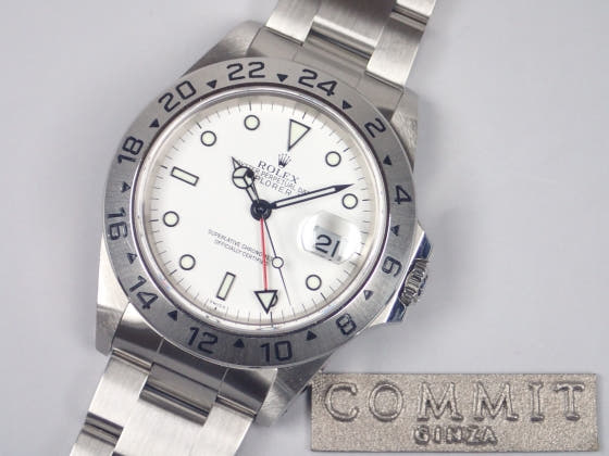 ロレックス エクスプローラーII Ref.16570 ホワイト文字盤 中古 explorer2-5