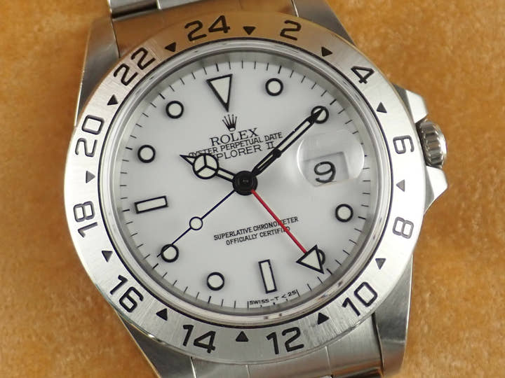 ロレックス エクスプローラーII Ref.16570 ホワイト文字盤 中古 explorer2-63