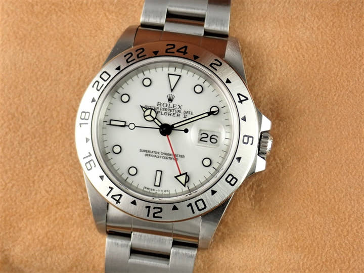 ロレックス エクスプローラーII Ref.16570 ホワイト文字盤 中古 explorer2-65