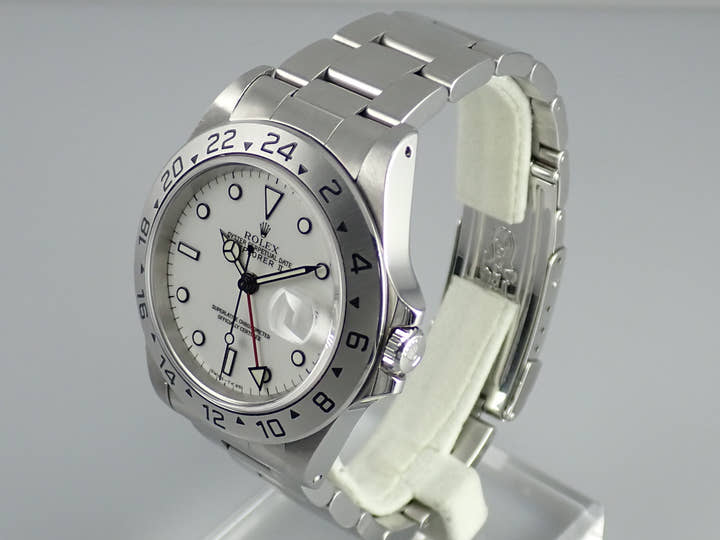 ロレックス エクスプローラーII Ref.16570 ホワイト文字盤 中古 explorer2-65