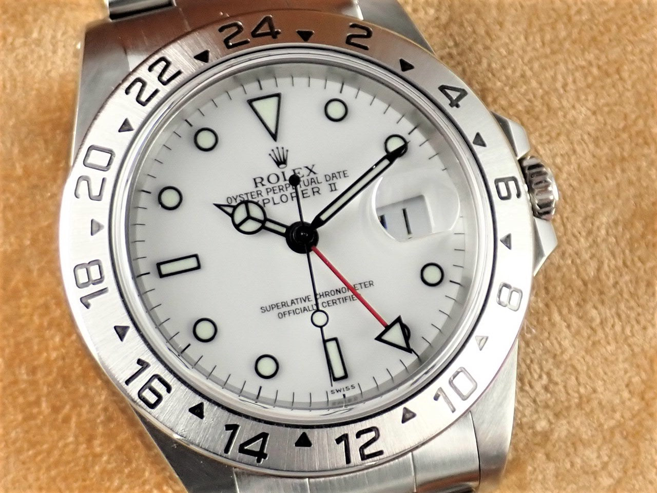 Rolex Explorer II White Dial U-number ONLY SWISS Dial &lt;Warranty, Box, etc.&gt;