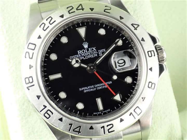 ロレックス エクスプローラーII Ref.16570 ブラック文字盤 中古 explorer2-69