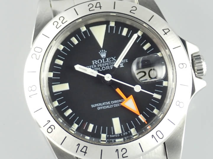 ロレックス エクスプローラーII Ref.1655 ブラック文字盤 中古 explorer2-70