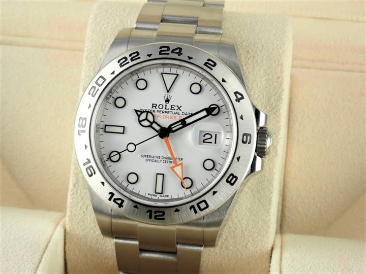 ロレックス エクスプローラーII Ref.216570 ホワイト文字盤 中古 explorer2-71