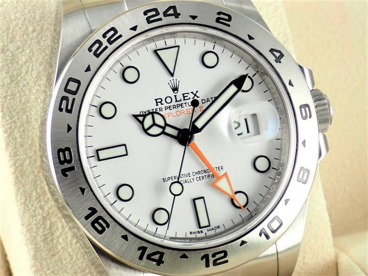 ロレックス エクスプローラーII Ref.216570 ホワイト文字盤 中古 explorer2-71