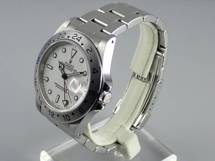 ロレックス エクスプローラーII Ref.16570 ホワイト文字盤 中古 explorer2-72