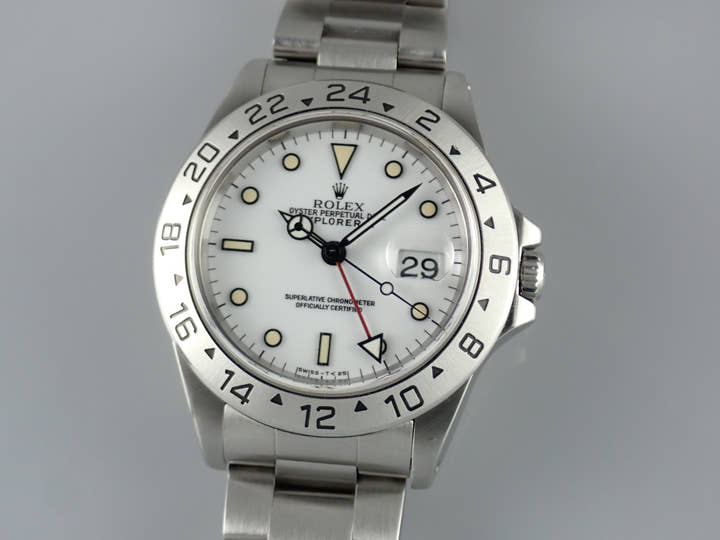 ロレックス エクスプローラーII Ref.16570 ホワイト文字盤 中古 explorer2-73