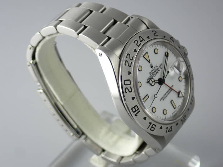ロレックス エクスプローラーII Ref.16570 ホワイト文字盤 中古 explorer2-73