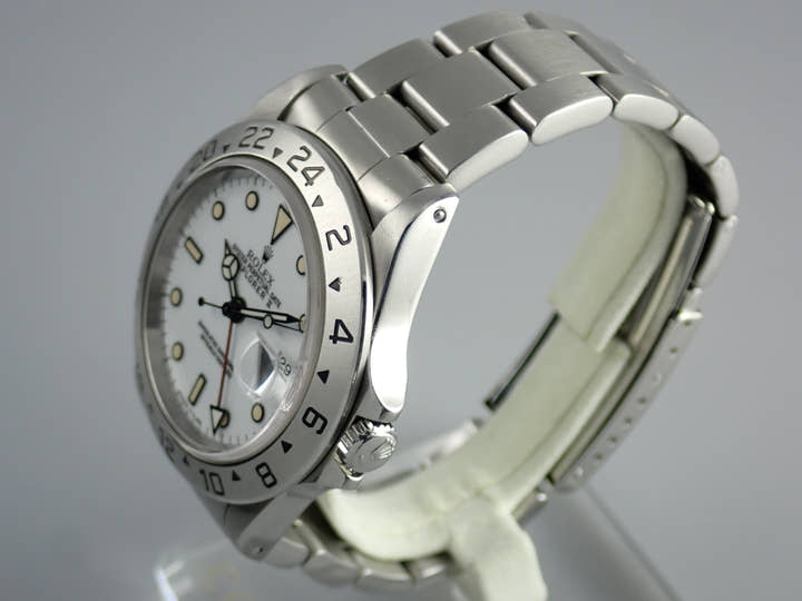 ロレックス エクスプローラーII Ref.16570 ホワイト文字盤 中古 explorer2-73