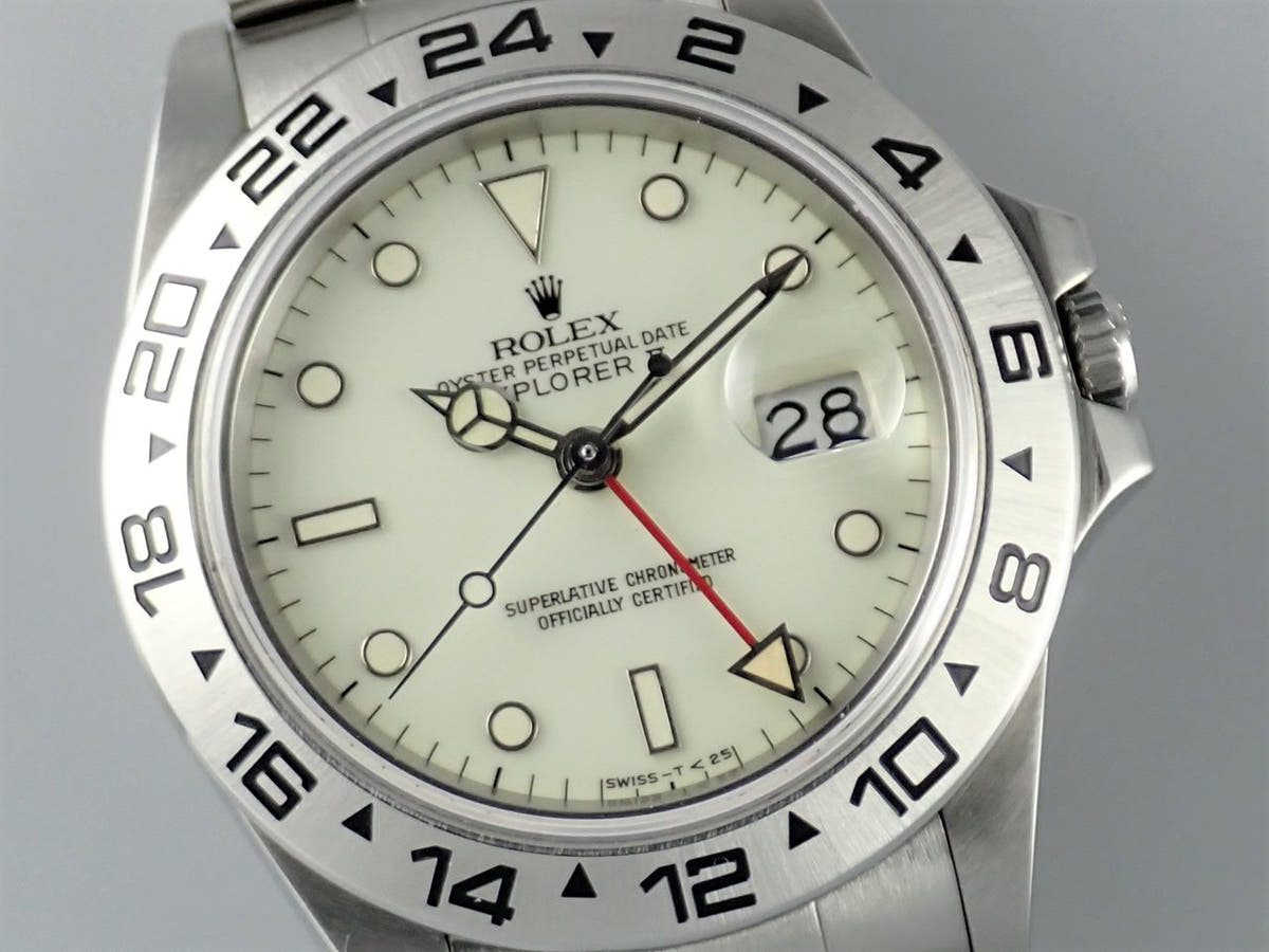 ロレックス エクスプローラーII Ref.16550 ホワイト文字盤 中古 explorer2-74