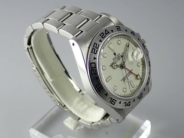 ロレックス エクスプローラーII Ref.16550 ホワイト文字盤 中古 explorer2-74