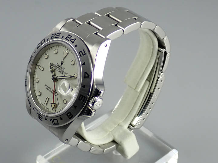ロレックス エクスプローラーII Ref.16550 ホワイト文字盤 中古 explorer2-74