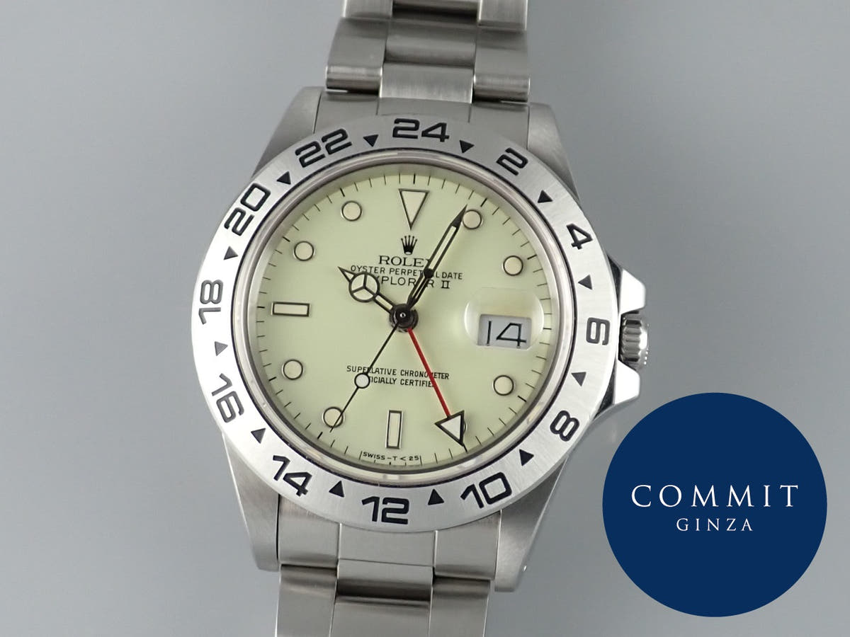 ロレックス エクスプローラーII Ref.16550 ホワイト文字盤 中古 explorer2-76