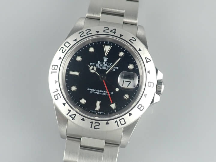 ロレックス エクスプローラーII Ref.16570 ブラック文字盤 中古 explorer2-77