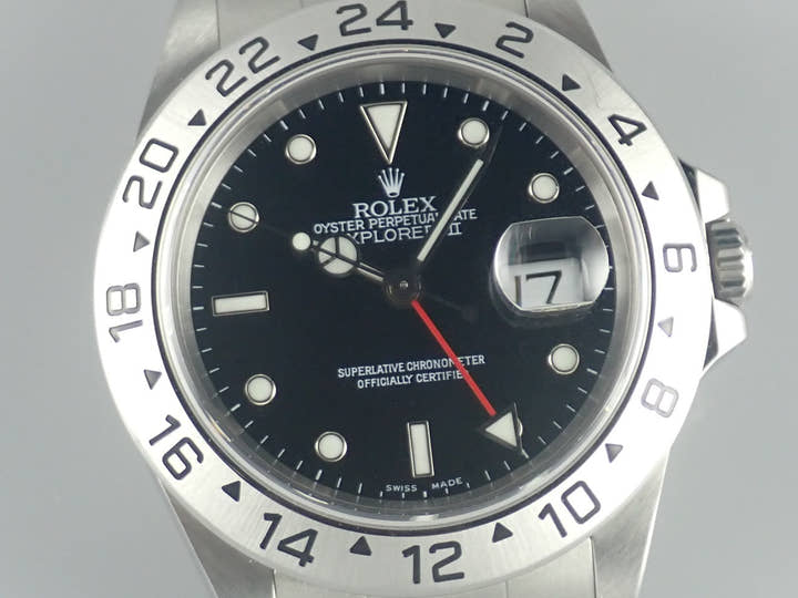 ロレックス エクスプローラーII Ref.16570 ブラック文字盤 中古 explorer2-77